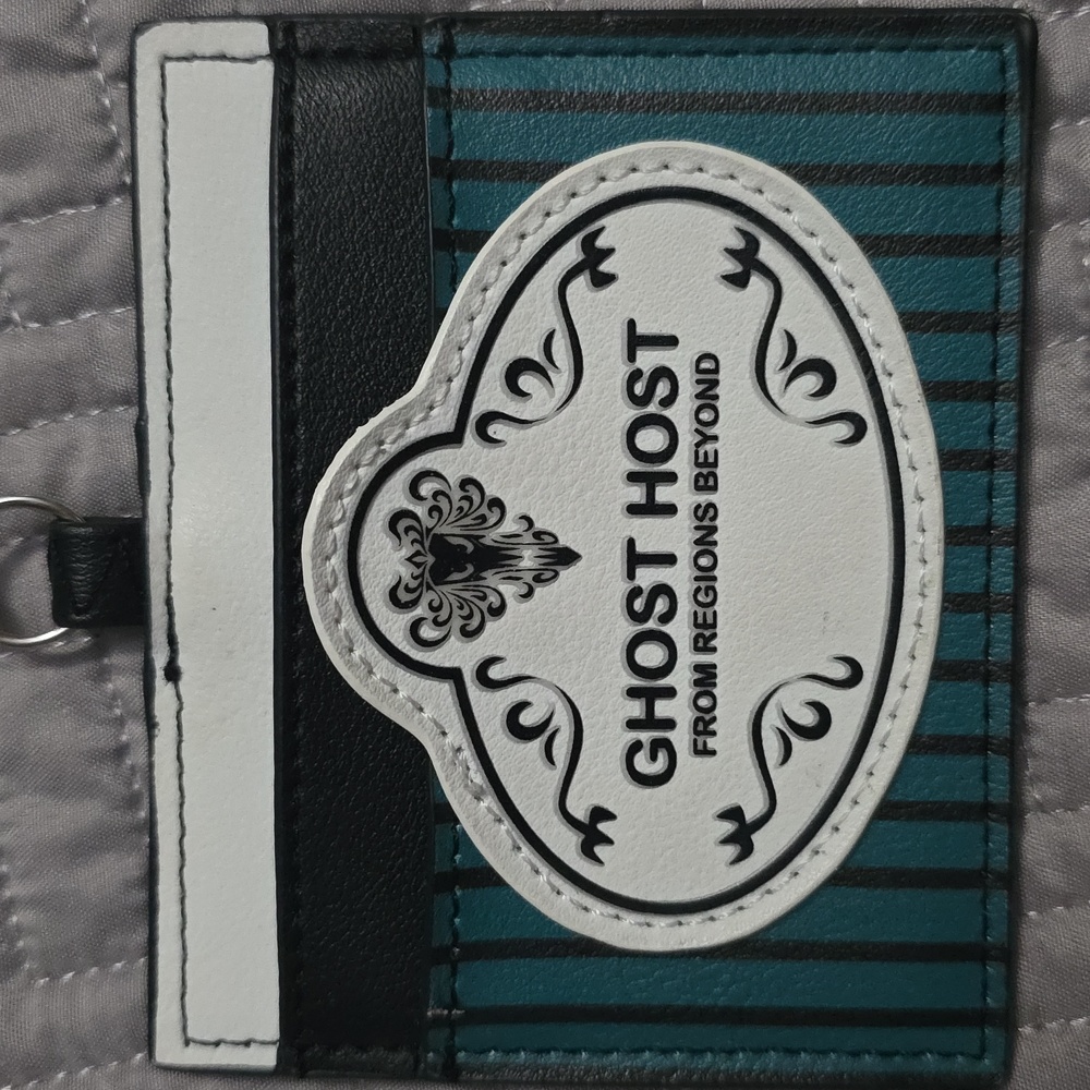 Disney Park Loungefly Haunted Mansion Ghost Host Retractable Card Holder - Picture 6 of 6